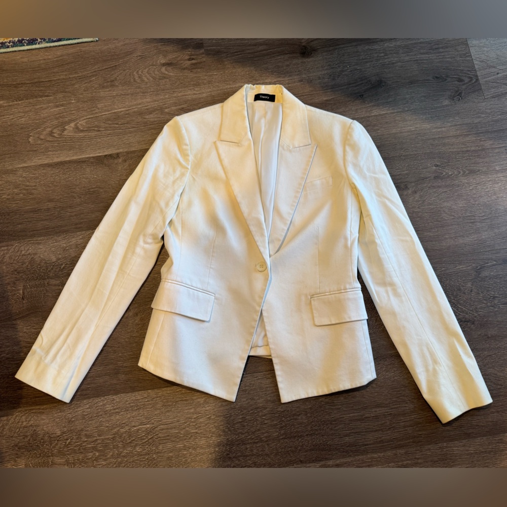White Theory Tuxedo Jacket